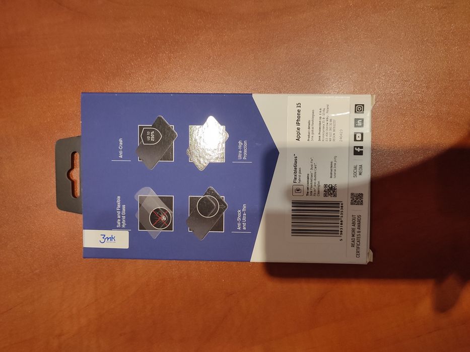 Szkło hartowane 3mk do iPhone 15
