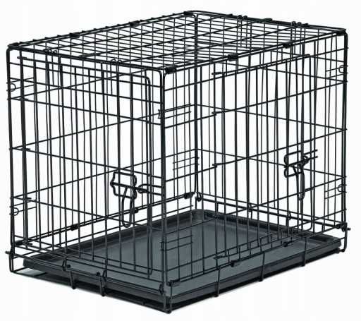 Klatka dla psa kota transporter składana metalowa do samochodu podróży