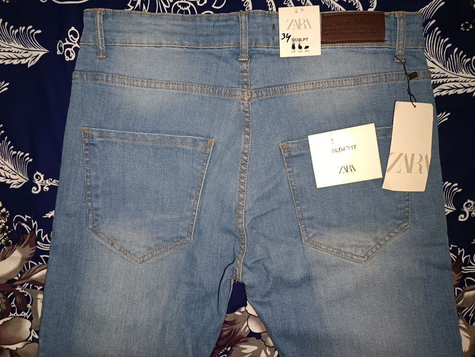 Zara Men's Jeans Light Blue – EUR 36 / W29