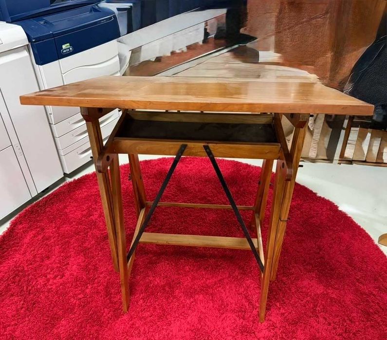 Estirador Profissional em Madeira (90x70cm)– Restaurado, Como Novo