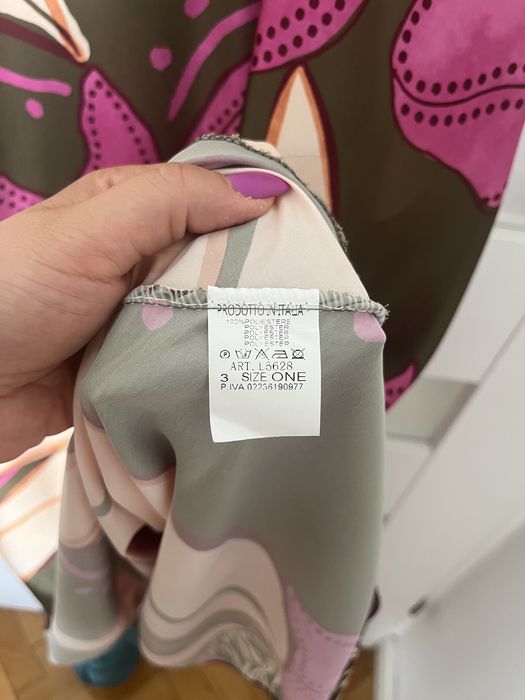 Zjawiskowa sukienka fuksja khaki maxi roz m lato wesele