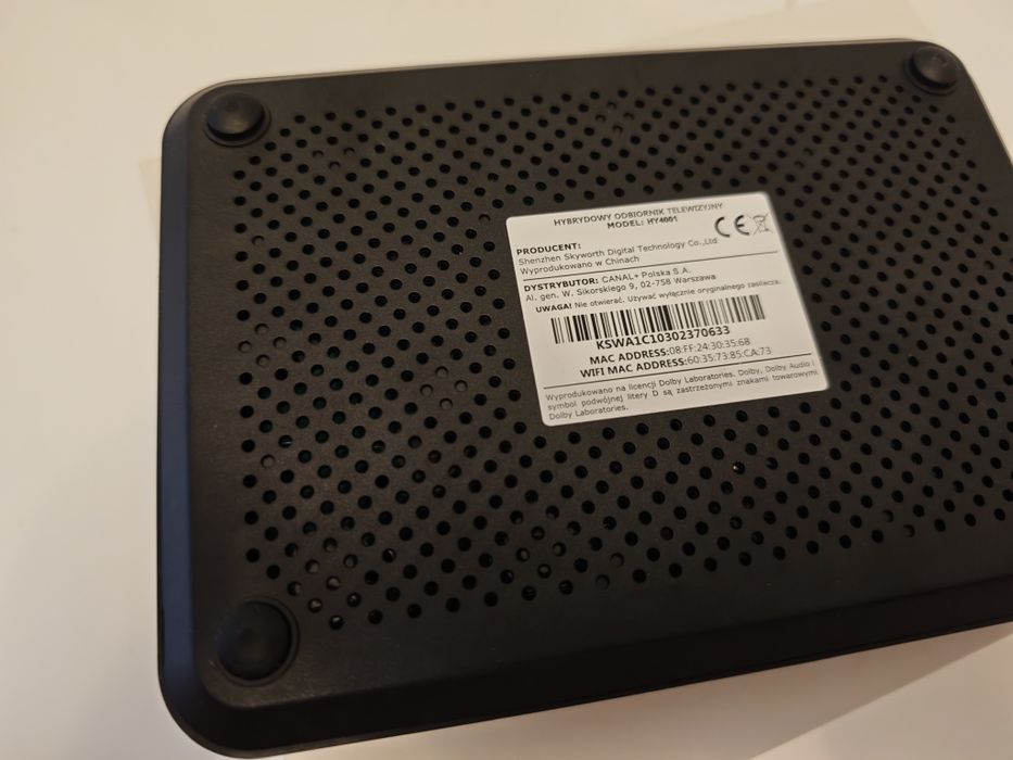 Android TV BOX z DVB-T 4K HY-4001 CANAL + Super stan