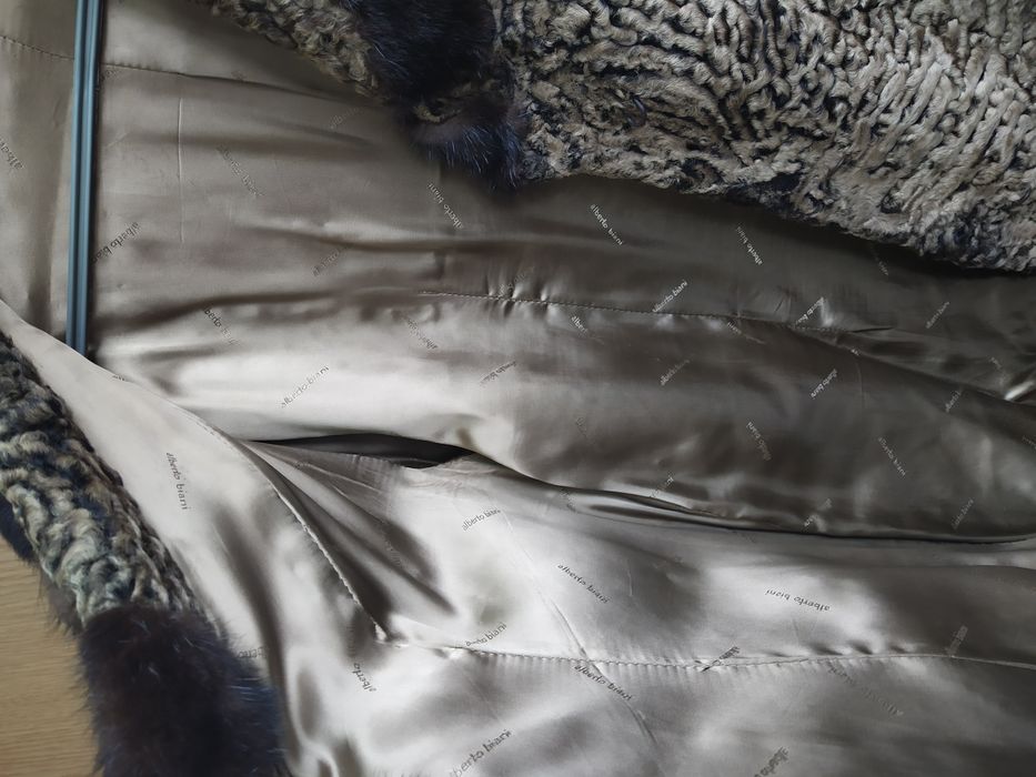 Полушубок каракуль с норкой