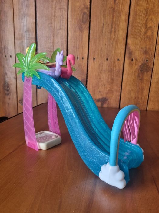 Słoneczny Park Wodny Polly Pocket * zjeżdżalnia + lalka