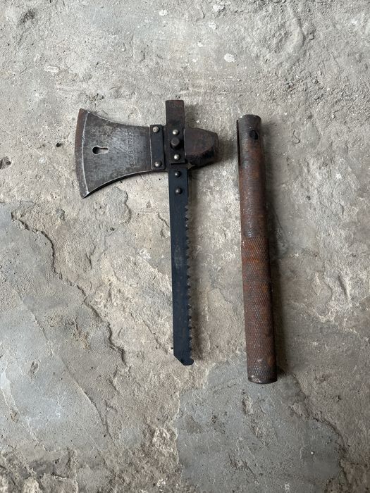 Siekiera ZSRR / PRL – Made in USSR – metalowy trzonek CCCP