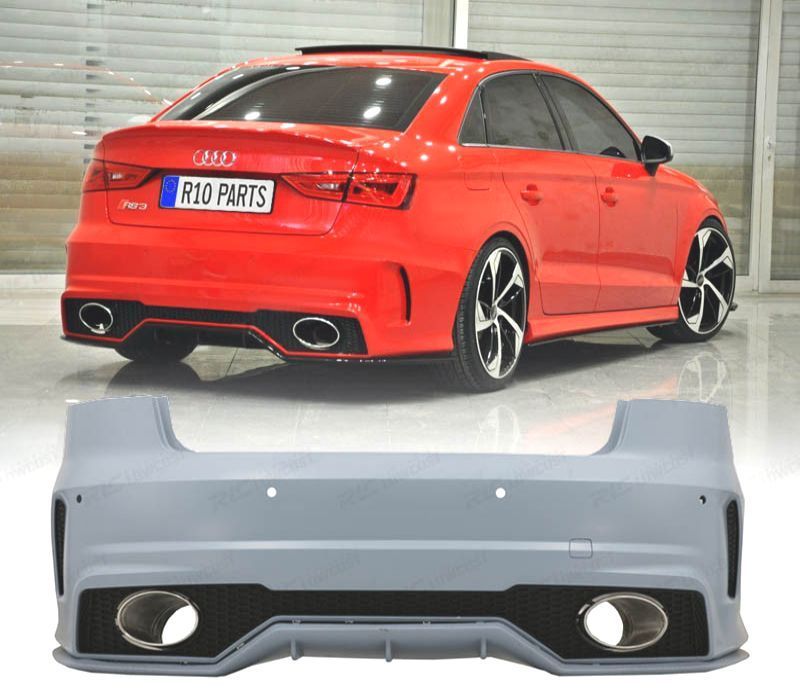 PARA-CHOQUES TRASEIRO AUDI A3 8V BERLINE 12-16 LOOK RS3