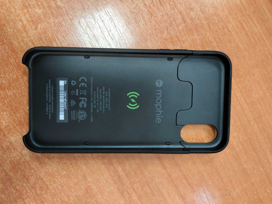 Чехол-аккумулятор Mophie Juice 2000 mAh для Iphone Х/XS Black