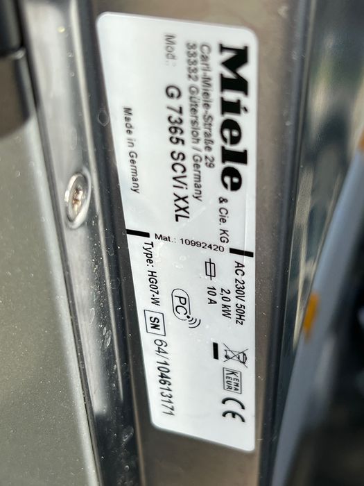 Miele G 7365 SCVi XXL zmywarka do zabudowy premium