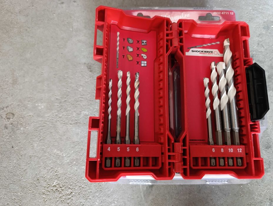 Zestaw wierteł uniwersalnych udarowych HEX 8szt. (4,5,5,6,6,8,10,12) Milwaukee