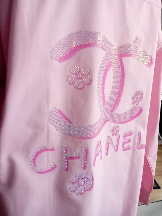 Koszula damska różowa Chanel, YSL