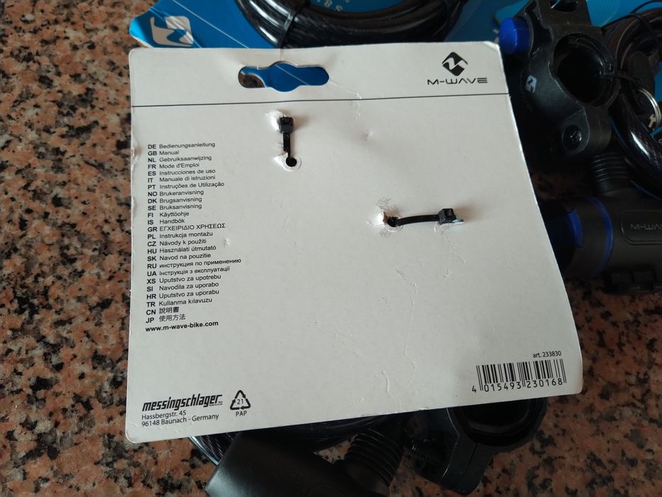 Cadeado para bicicleta 8x1500mm 150cm chave Cabo de aço inox carro.