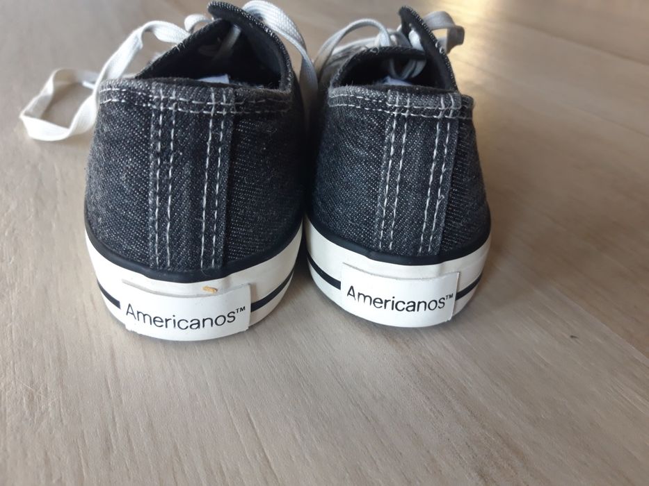 Trampki grafitowe jeansowe 37