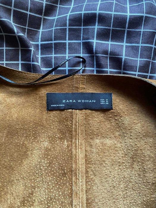 Жилетка пончо накидка замш Zara