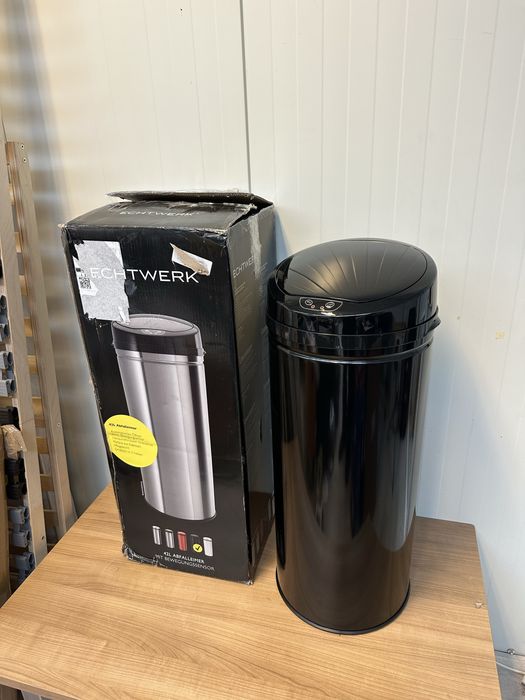 Echtwerk kosz na śmieci z czujnikiem, bezdotykowy, czarny 42l sensor
