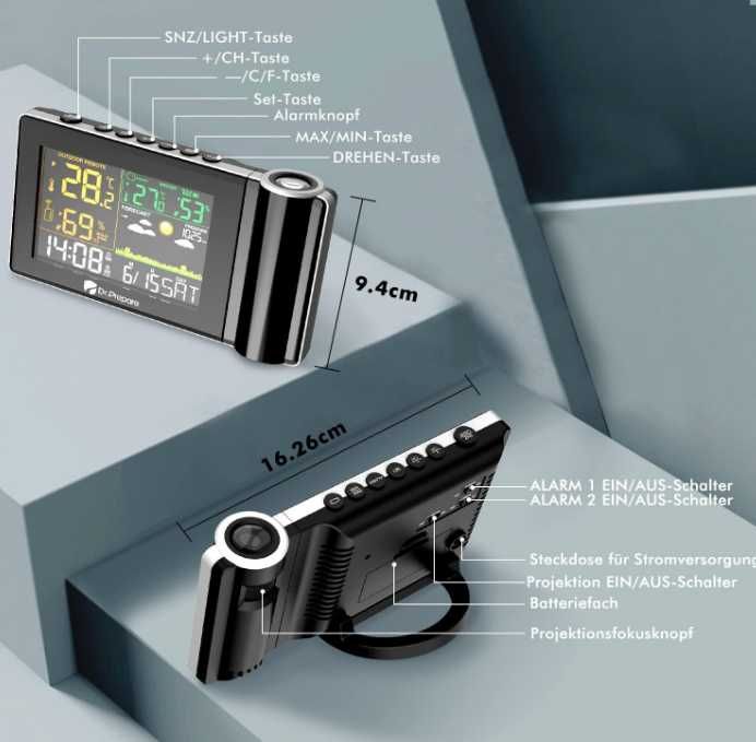 Stacja pogodowa DR.PREPARE EWT8615