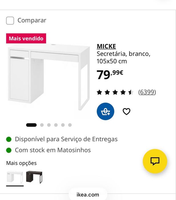 Cadeira e secretária de escritório