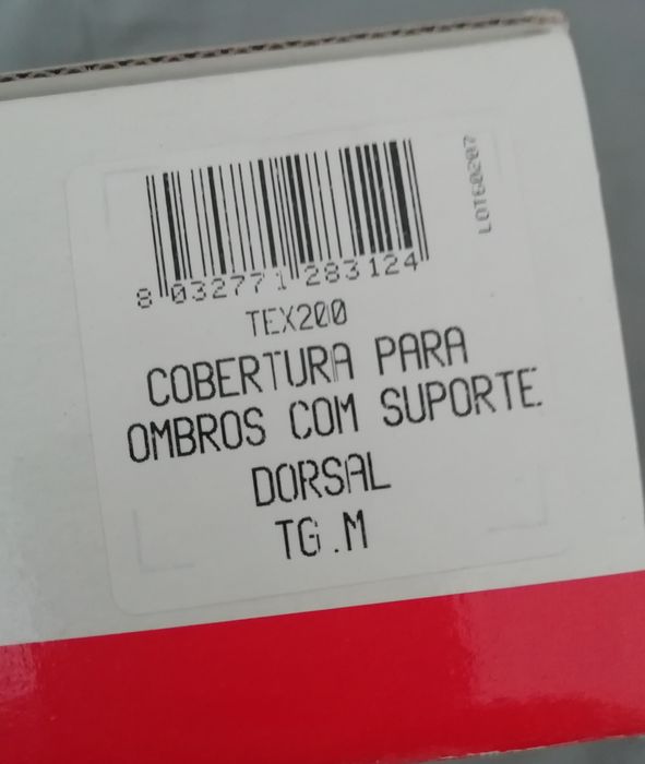 Cobertura para ombros com suporte de dorsal
