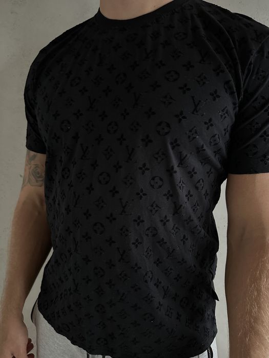 Tshirt czarny logo zamsz meska bluzka