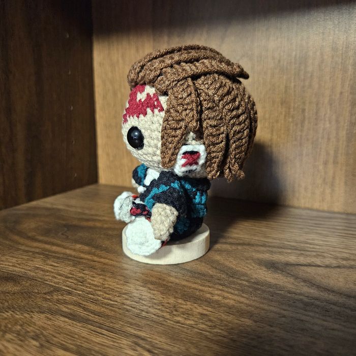 Maskotka Tanjiro Demon Slayer amigurumi handmade
