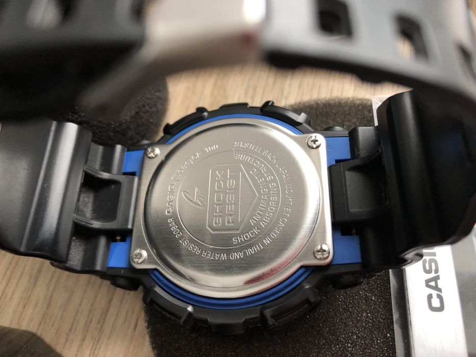 Zegarek Casio G-Shock oryginalny GA-100 czarno niebieski