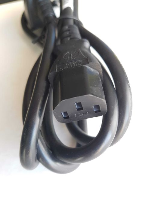 UK PC Power Cable with fuse 1 m
