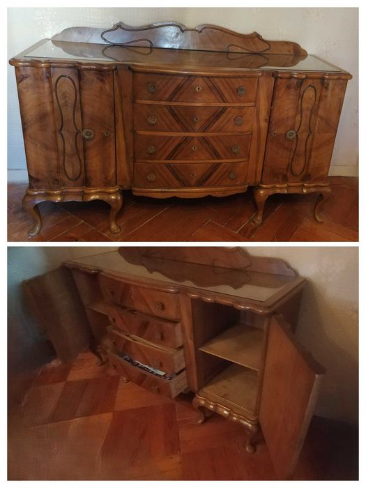 Mobília de Sala de Jantar Clássica – Estilo Queen Anne / Vintage (Madeira Maciça)