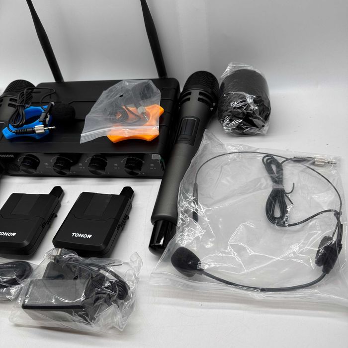 Bezprzewodowy zestaw mikrofonowy TONOR TW362 UHF z mikrofonem ręcznym