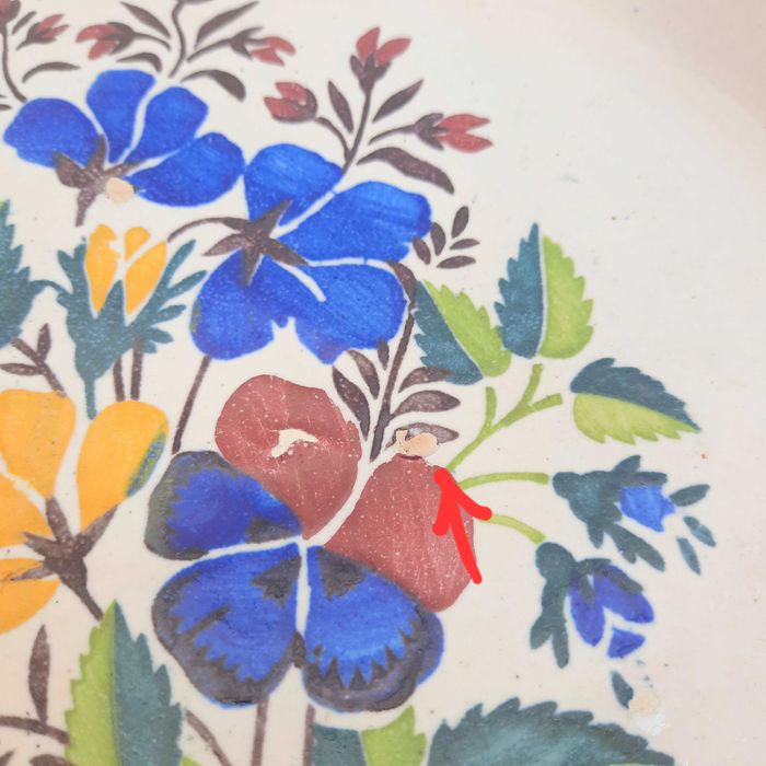 Prato de cerâmica para pendurar na parede