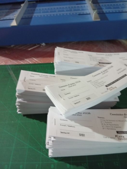 Design e Impressão de Rifas / Senhas / Talões Numerados