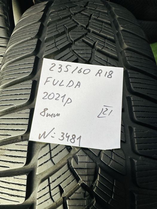 Шини зимові пара 235/60 R18 (107H) Fulda Kristall Controll