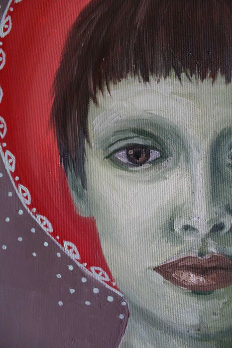 Obraz portret olej na płótnie grzyby 60x50