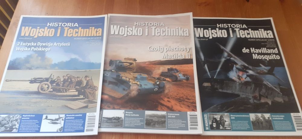 Historia Wojsko i Technika komplet 8 numerów  lub pojedyncze sztuki
