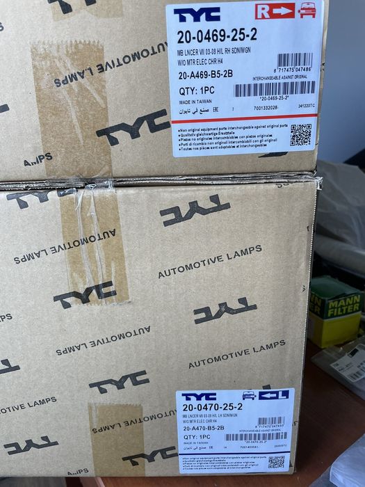 Фары Митсубиси ланцер 9 новые