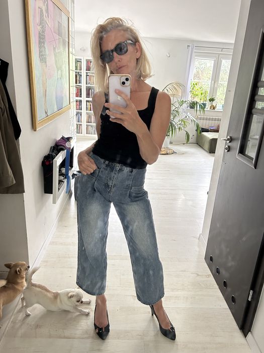 Piękne jeansy 3/4 Dazy r S 36 cudo mega oryginalny krój