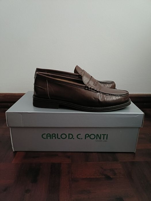 Mocassins castanhos para Homem