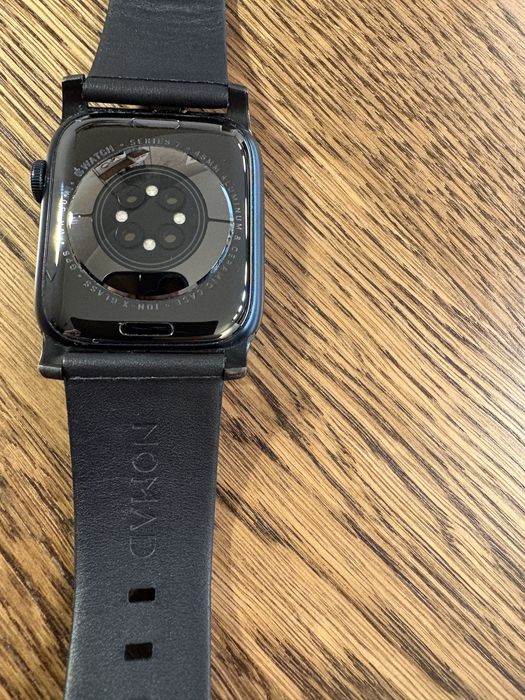 Apple Watch Series 7 GPS 45 mm шкіряний ремінець Nomad