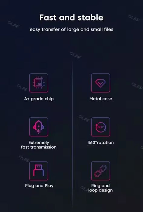 Nowy pendrive USB 2TB czarny