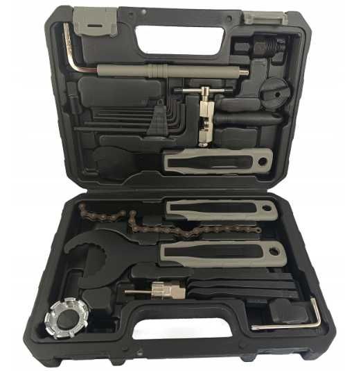 NOWY Zestaw NARZĘDZI ROWEROWYCH 20 Części + Walizka