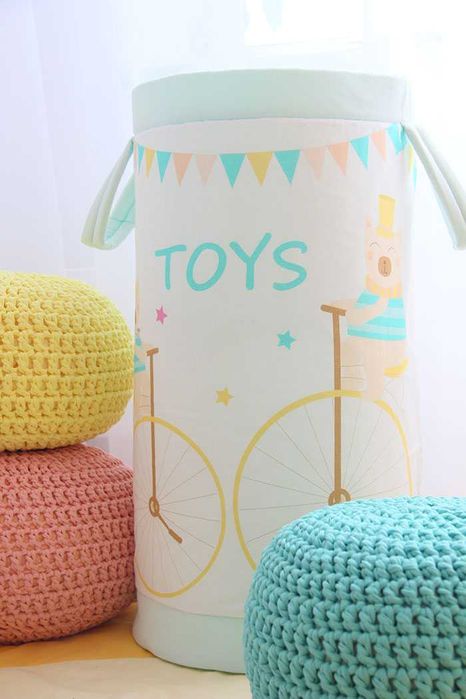 Кошик для іграшок з авторським принтом