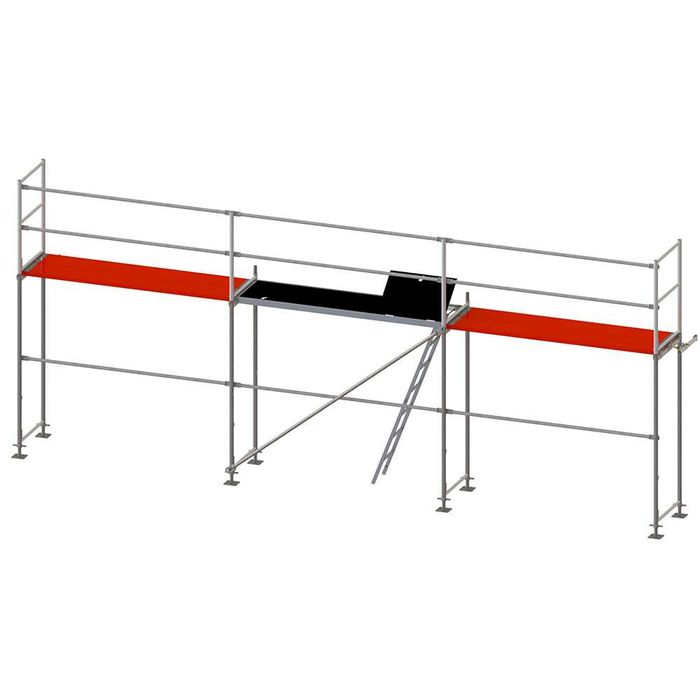 Gotowy zestaw rusztowanie łatwy montaż P70 typu Plettac 33m2