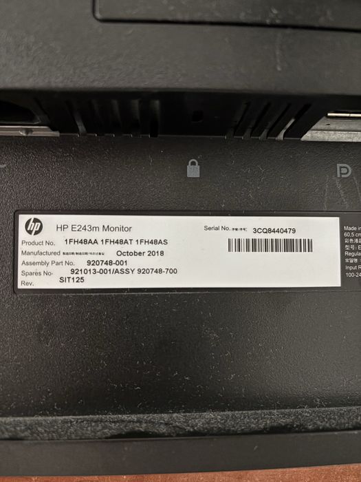 Monitor HP E243m422805225761024002