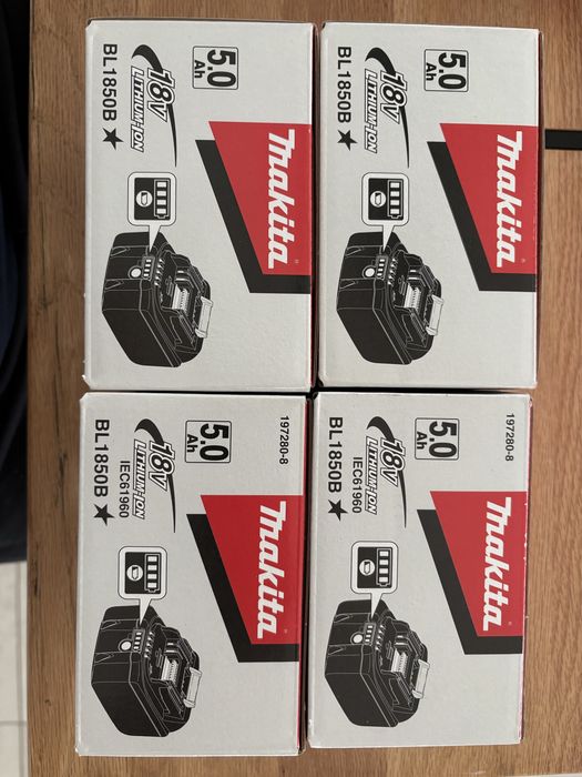 Makita 18V 5.0 Ah cena za 4 sztuki
