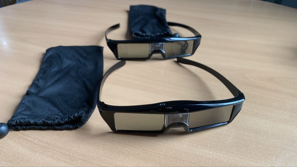 Okulary 3D DLP Link do projektora 2 sztuki aktywne.