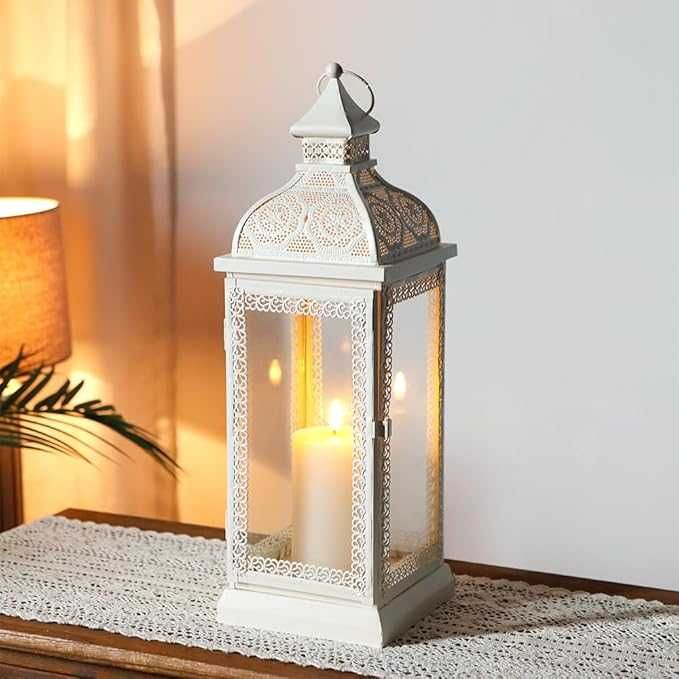TRIROCKS Lampion w Stylu Rustykalnym, Metalowy