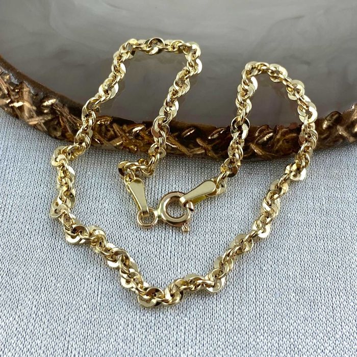 Cudowna ZŁOTA bransoletka IRYDIA 2,5mm PRÓBA 585 (14K) dł. 19 cm