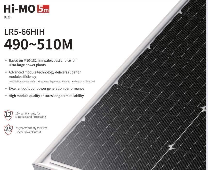 Panel fotowoltaiczny LONGI 500W SILVER MONO