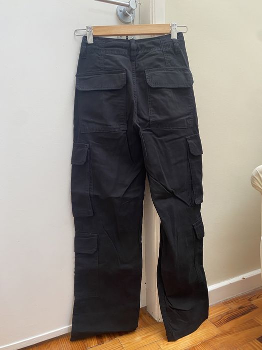 calças de ganga pretas da bershka