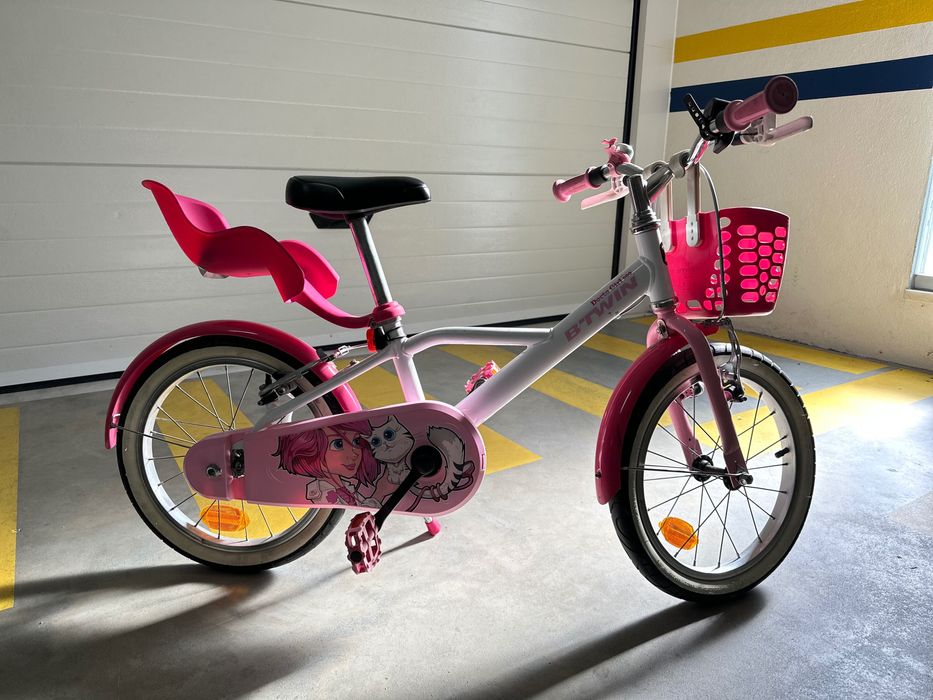 Bicicleta de menina B’Twin 500 Docto Girl (16”)