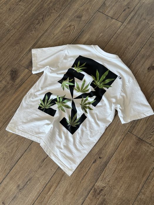 Off white weed arrows tee