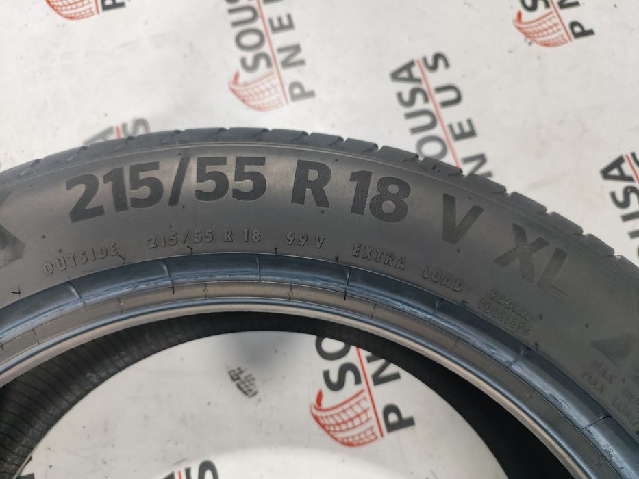 2 pneus semi novos 215-55R18 Continental - Oferta dos Portes